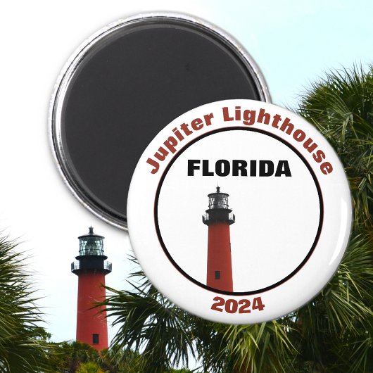 Aimant Jupiter Phare Floride Photographique Blanc