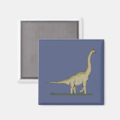 Aimant Jurassique Dinosaure Brachiosaurus (Recto/Verso)