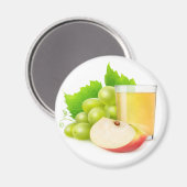Aimant Jus de raisins et de pommes (Recto/Verso)