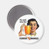 Aimant Jus d'orange de Floride (Recto/Verso)