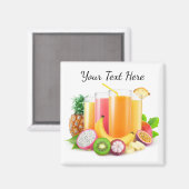 Aimant Jus tropicaux frais (Recto/Verso)