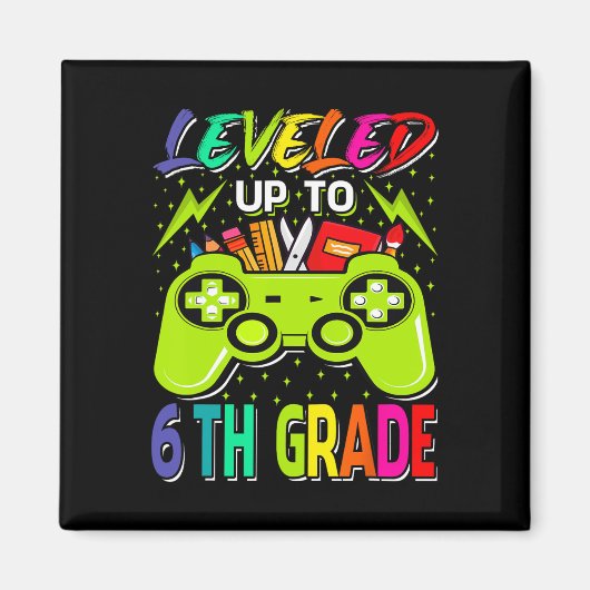 Aimant Jusqu'À La 6E Année Gamer Retour À L'École Premièr (Devant)