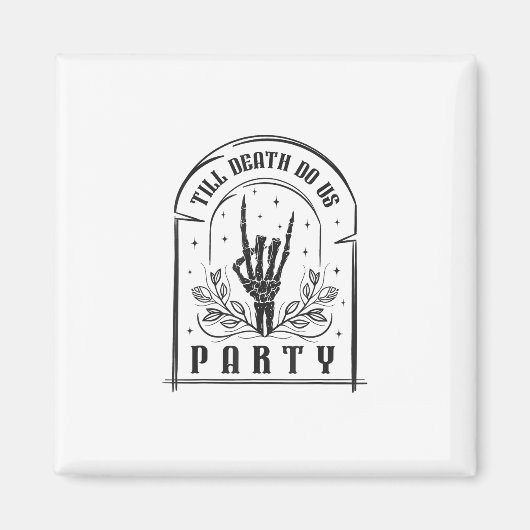 Aimant Jusqu'à la mort Do us cadeaux de fête Retro Bachel (Devant)