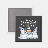 Aimant Jusqu'à la neige bon drôle neige Noël Snowman (Recto/Verso)