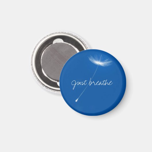 Aimant Just breathe - Dandelions floating (Recto/Verso)
