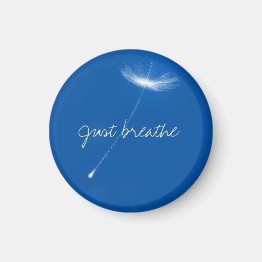 Aimant Just breathe - Dandelions floating (Devant)