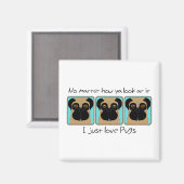 Aimant Just Love Carlins Citation et Carlins amusants reg (Recto/Verso)