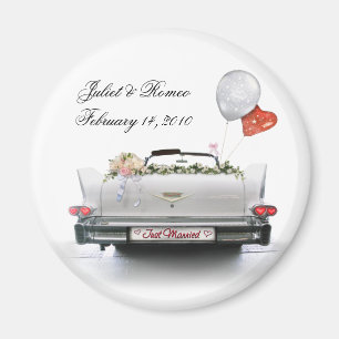 Aimant Just Married (personnalisable)