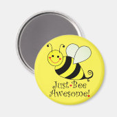 Aimant Juste Avoir Awesome Bumble Jaune Abee (Recto/Verso)