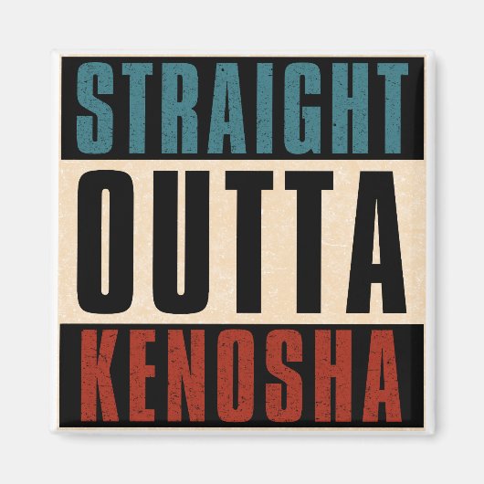 Aimant Juste devant Kenosha Wisconsin WI (Devant)