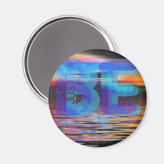 Aimant JUSTE ÊTRE Cité Cadeaux de pleine conscience pour  (Recto/Verso)