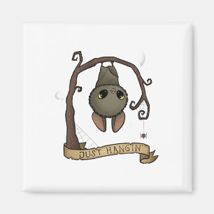 Aimant Juste Hangin Halloween mignonne Hanging Bat Éffray
