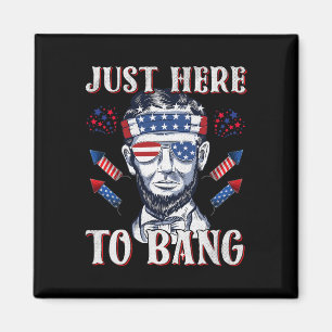 Aimant Juste Ici Pour Bang Abraham Lincoln 4 juillet Feu