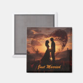 Aimant Juste marié (Recto/Verso)