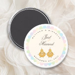 Aimant Juste Marié Mignonne Parfait Mariage Paire Faveur<br><div class="desc">Juste Marié Mignonne Parfait Mariage de paire Faveur aimant</div>