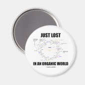 Aimant Juste Perdu Dans Un Monde Biologique (Humour Cycle (Recto/Verso)