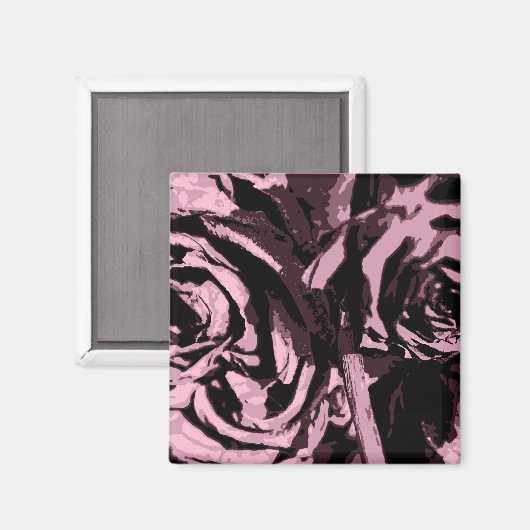 Aimant Juste quelques Roses (Recto/Verso)