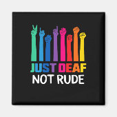 Aimant Juste Sourd Pas Rude Sourde Sensibilisation Ruban  (Devant)