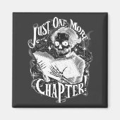 Aimant Juste un autre chapitre Skeleton Reader amusant (Devant)