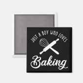 Aimant Juste Un Garçon Qui Aime Faire La Cuisine (Recto/Verso)