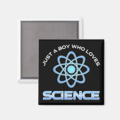 Aimant Juste un garçon qui aime la science (Recto/Verso)