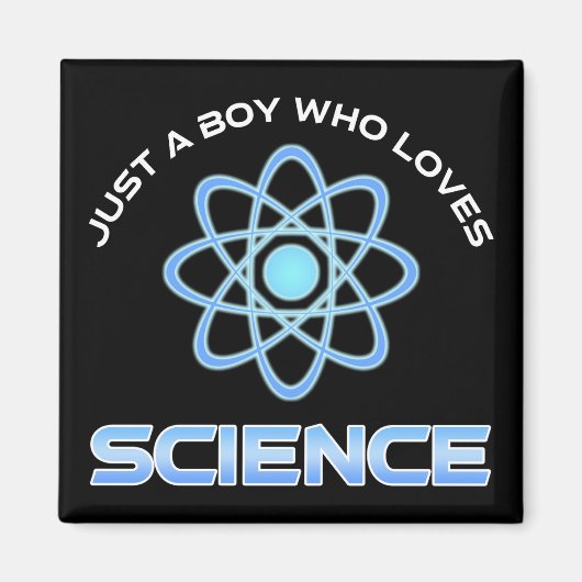 Aimant Juste un garçon qui aime la science (Devant)