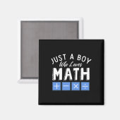 Aimant Juste Un Garçon Qui Aime Les Maths Algèbre Drôle D (Recto/Verso)