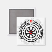 Aimant Juste un petit cog dans la roue (Recto/Verso)