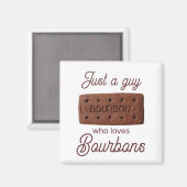 Aimant Juste un type qui aime les bourbons (Recto/Verso)