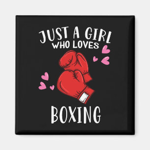 Aimant Juste Une Fille Qui Aime Boxer Boxing Girls Boxer
