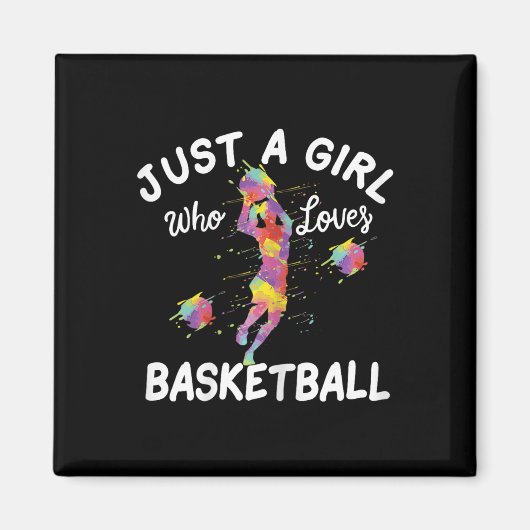 Aimant Juste Une Fille Qui Aime Le Basket-Ball (Devant)