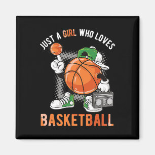 Aimant Juste une fille qui aime le basket-ball 1