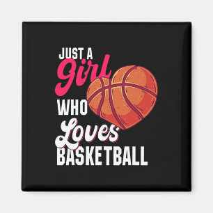 Aimant Juste une fille qui aime le basket-ball fille fill