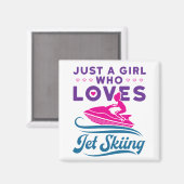 Aimant Juste une fille qui aime le Jet Ski PWC (Recto/Verso)