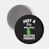 Aimant Juste Une Fille Qui Aime Le Parrot Eclectus (Recto/Verso)