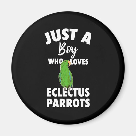 Aimant Juste Une Fille Qui Aime Le Parrot Eclectus (Devant)