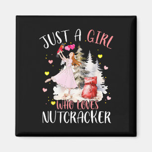 Aimant Juste une fille qui aime les casse-noisettes Noël