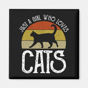 Aimant Juste Une Fille Qui Aime Les Chats