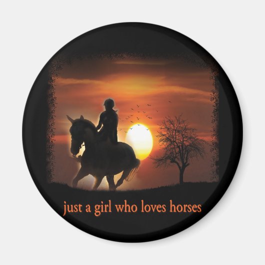 Aimant juste une fille qui aime les chevaux (Devant)