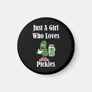 Aimant Juste Une Fille Qui Aime Les Cornichons Pickle