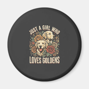 Aimant Juste une fille qui aime les Goldens