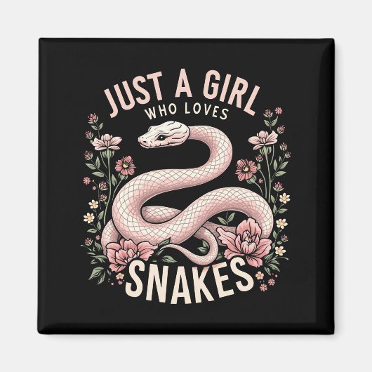 Aimant Juste une fille qui aime les serpents (Devant)