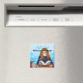 Aimant Juste une fille qui aime lire (In Situ (Lave-vaisselle))
