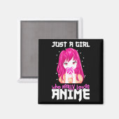 Aimant Juste Une Fille Qui Aime Vraiment Anime (Recto/Verso)