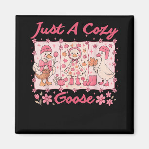 Aimant Juste Une Oie Cosy Mème Drôle Thanksgiving Automne