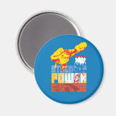 Aimant Justice League Strength. Le pouvoir. Courage. Cara (Recto/Verso)