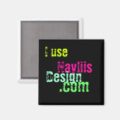 Aimant J'utilise le design de Haylii (Recto/Verso)