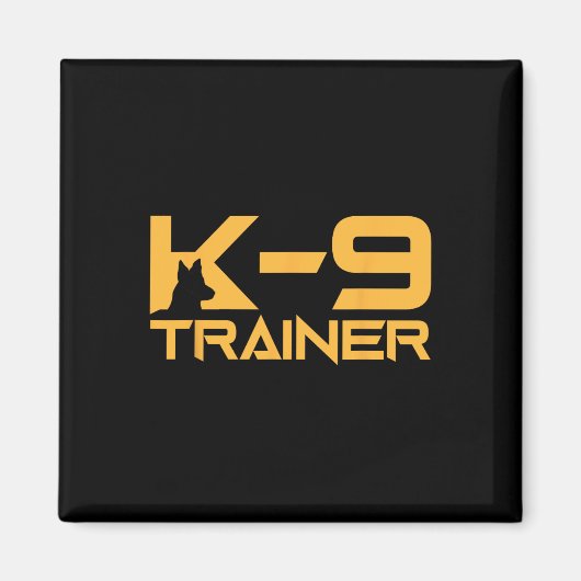 Aimant K-9 K9 Entraîneur de chiens Police Sécurité Hallow (Devant)