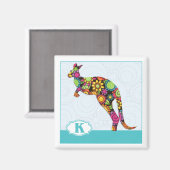 Aimant K est pour Kangaroo (Recto/Verso)