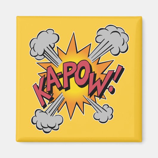 Aimant KA-POW! Bande Dessinée Graphique (Devant)